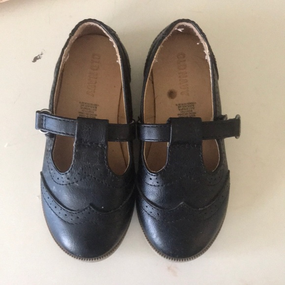 Little Girls Black Oxford Mary Jane’s - Picture 1 of 2